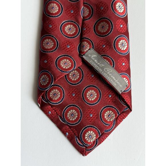 Daniel CREMIEUX Signature Collection Red 100% Silk Tie Limited Edition 495/558 - Picture 5 of 8